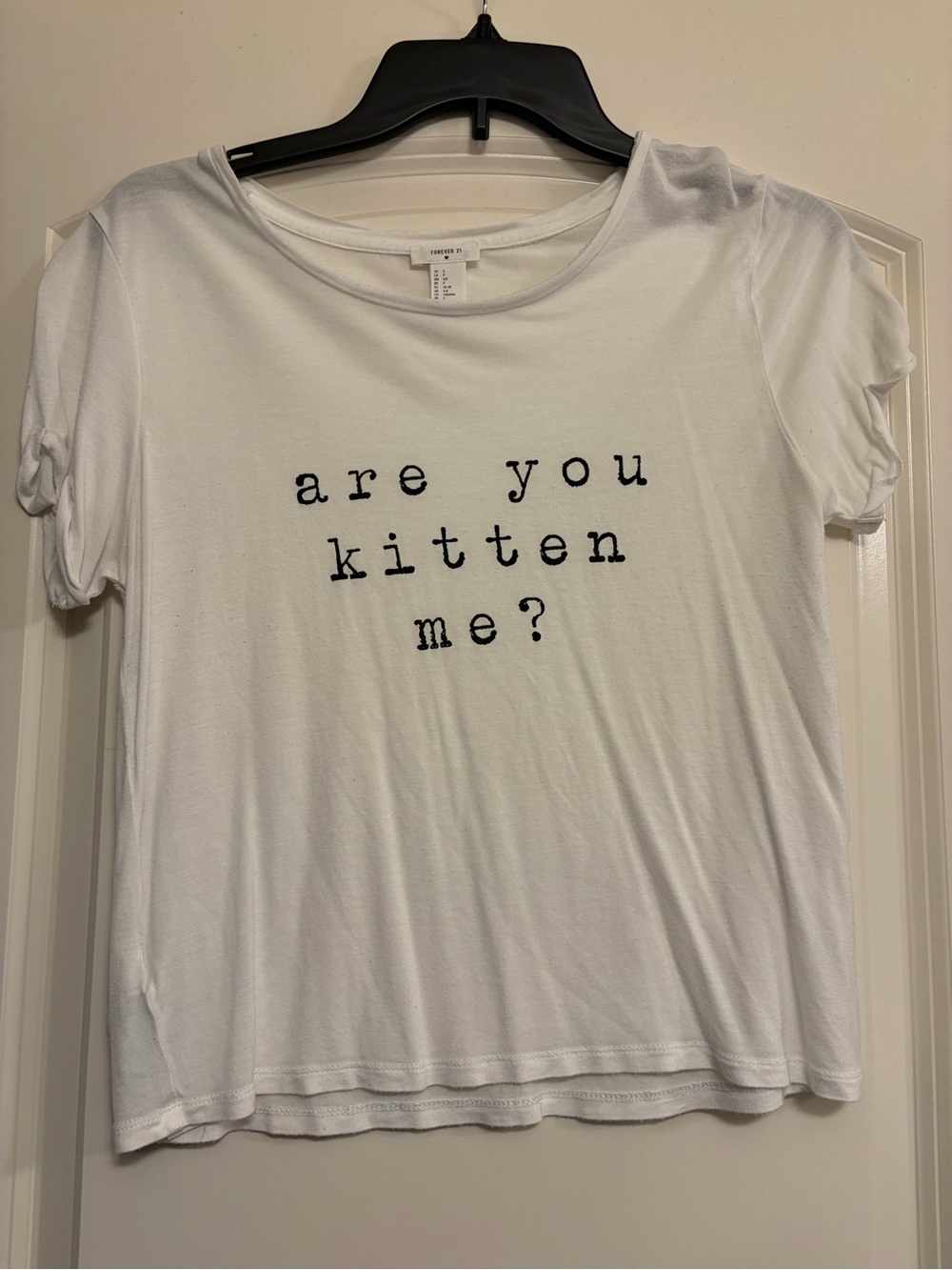 Forever 21 White Graphic Tee
